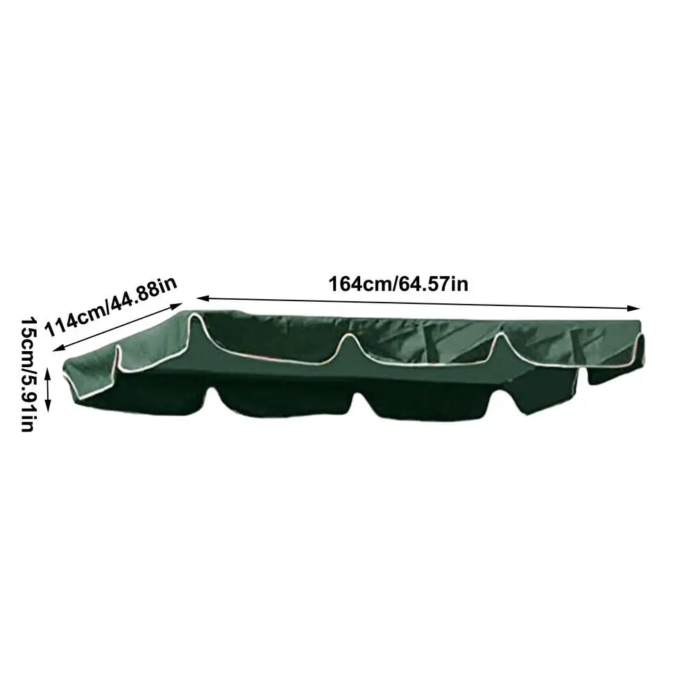 Swing Canopy Replacement Top Waterproof Canopy Swings Top Rain Cover Yard Sunshade Cloth Waterproof Canopy Swings Top Rain Cover Peaceful Pleasures Health and Wellness 164 114 15CM