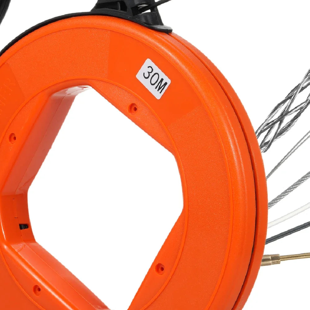 Cable Retractable Aid 30m High-quality Spiral Including 6 Adapters