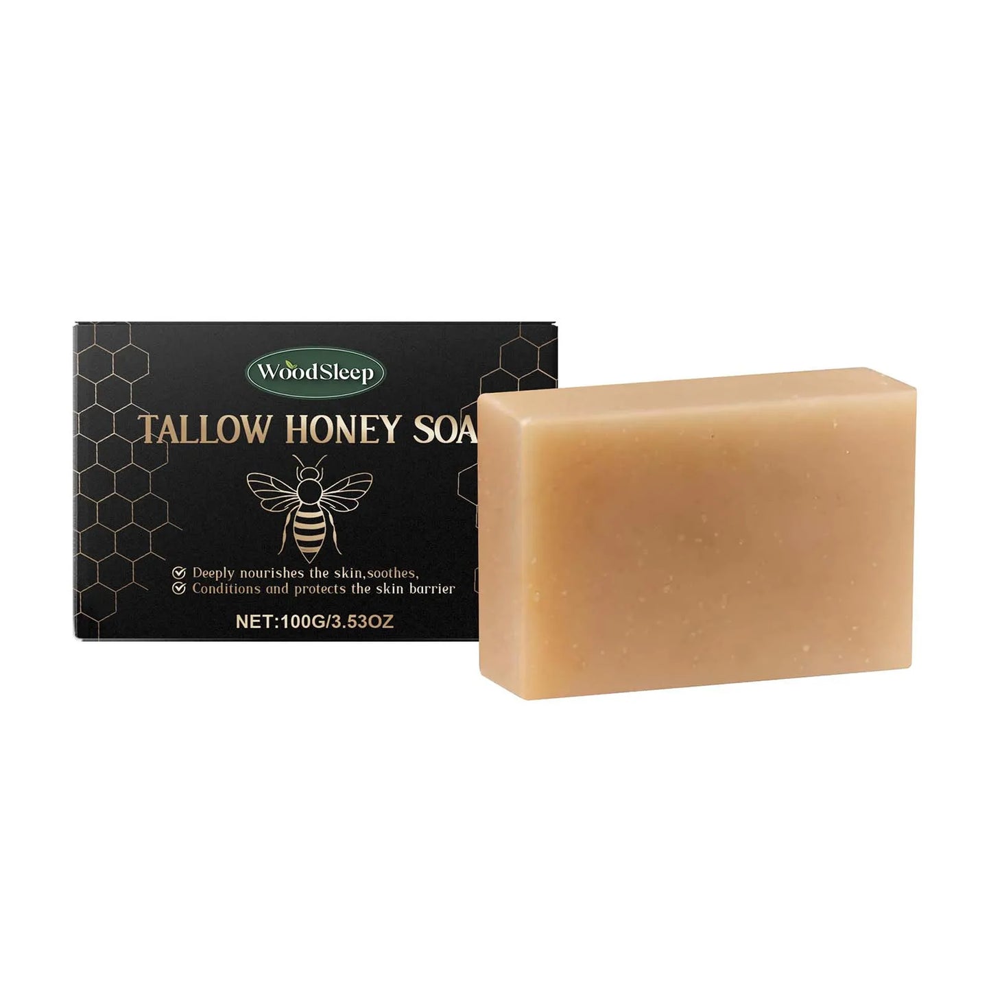 Tallow Honey Soap 100g – Hydrating Natural Cleansing Bar