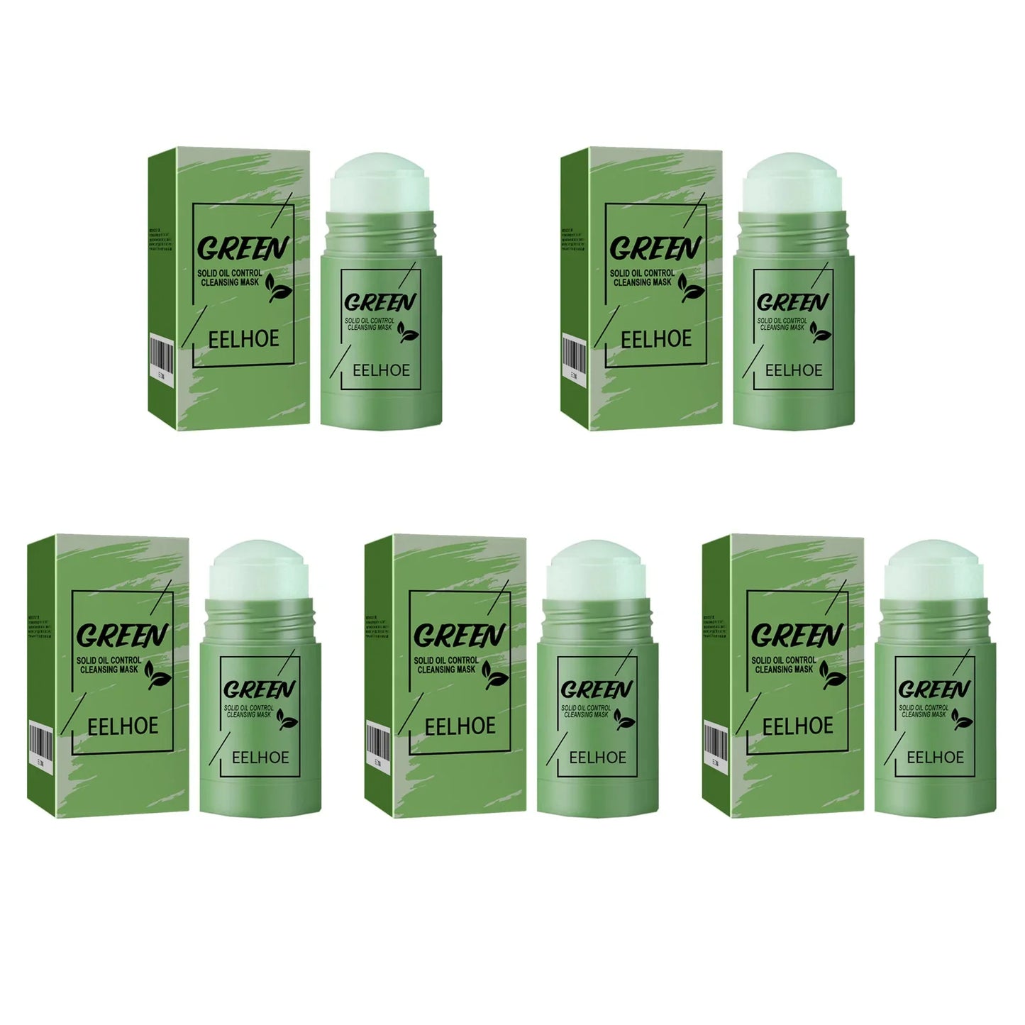 Eelhoe Green Tea Solid Face Mask – Pore & Acne Control 40g