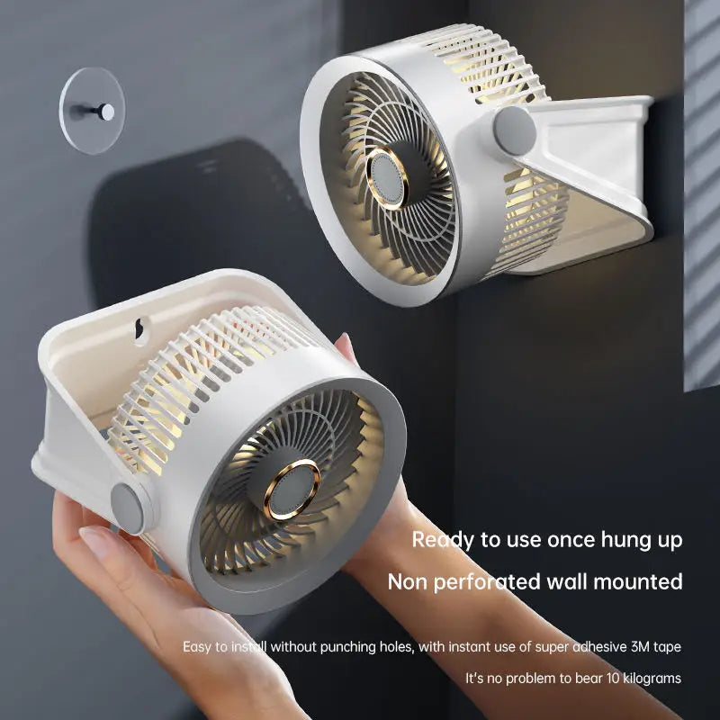 HOMFISH Fan Mute USB Circulating Electric Fan Home Dormitory Office Desktop Small Fan Dormitory Ultra-quiet Mosquito Repellent Peaceful Pleasures Health and Wellness WHITE