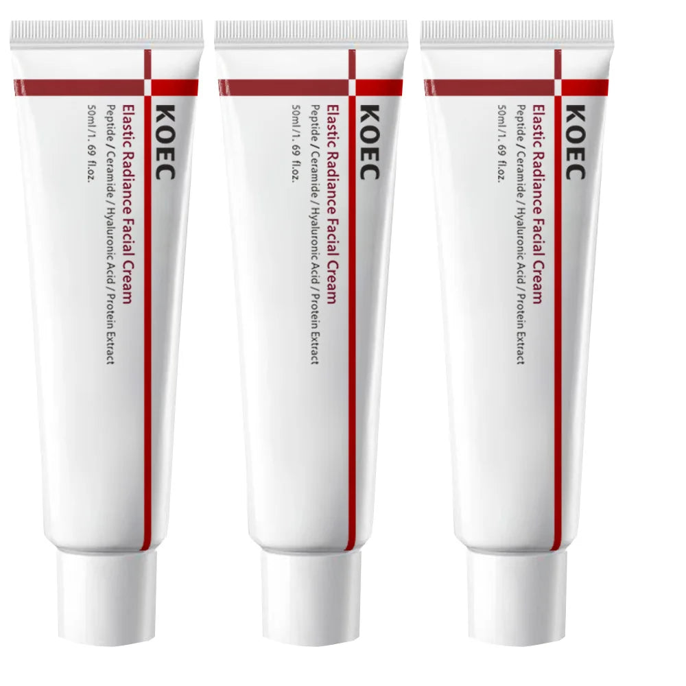 Centella Asiatica Madeca Cream Elastic Radiance Fast-Absorbing & Nourishing Cream, Reduces Wrinkles, Korean Skin Care Peaceful Pleasures Health and Wellness 50gx3 pieces