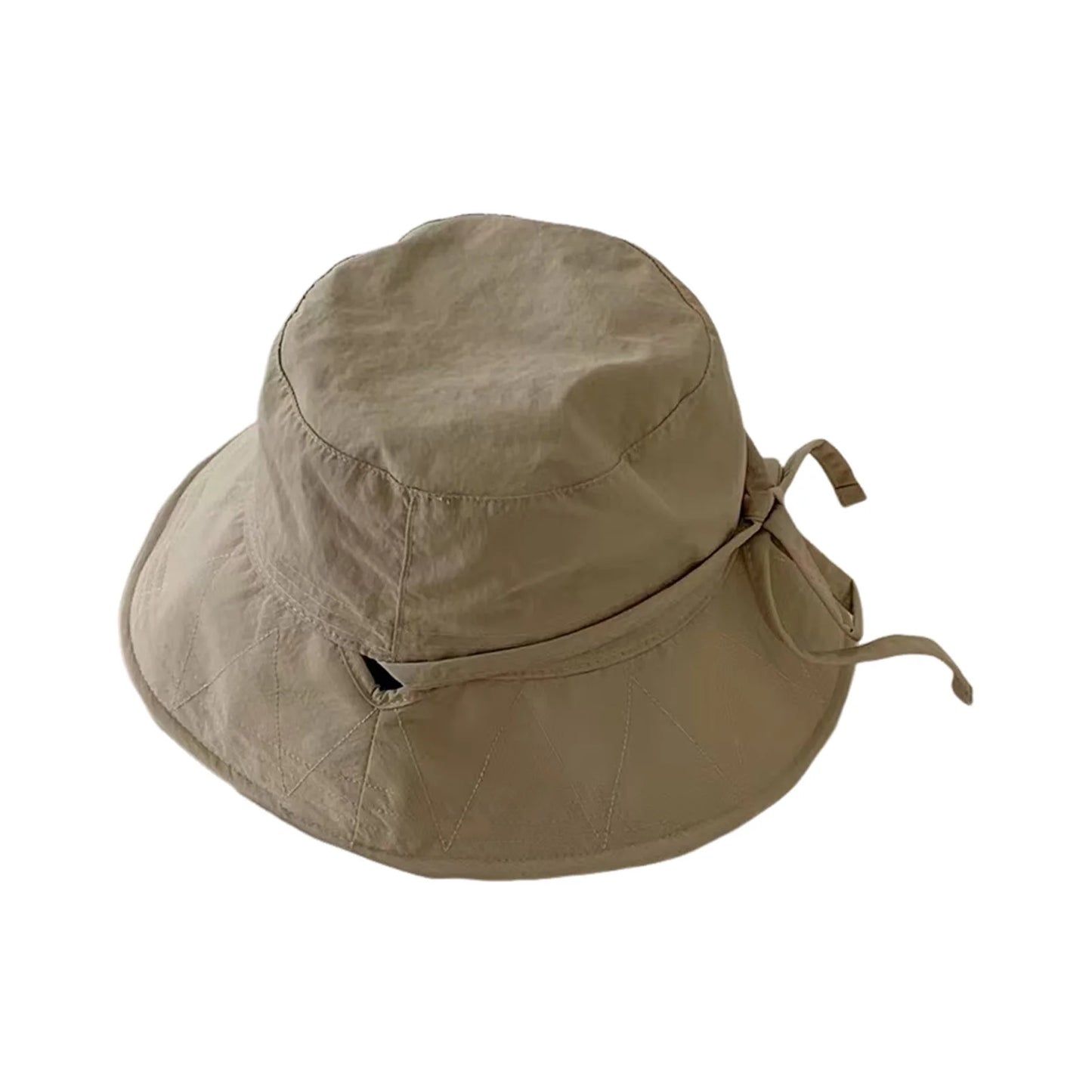 Summer Wide Brim Fisherman Hat Sun Protection Mountaineering Bucket Caps for Fishing Camping Traveling Peaceful Pleasures Health and Wellness Khaki