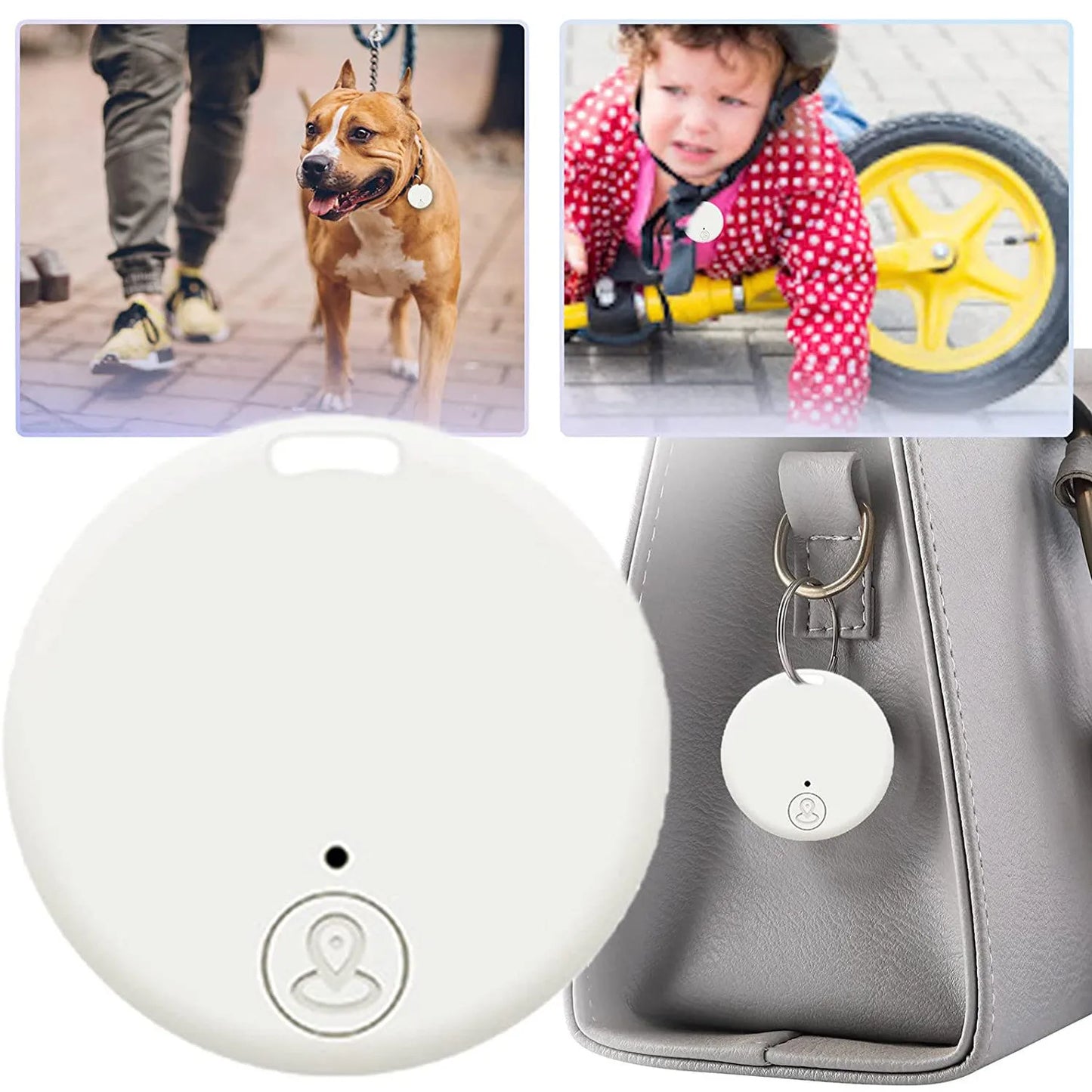 Bluetooth 5.0 Mini Anti-Lost Tracker – Keys, Pets & Kids
