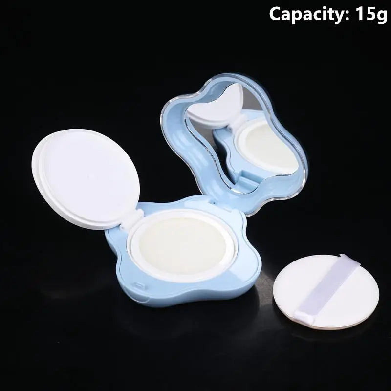 Mini Air Cushion Foundation Case with Puff, Sponge & Mirror