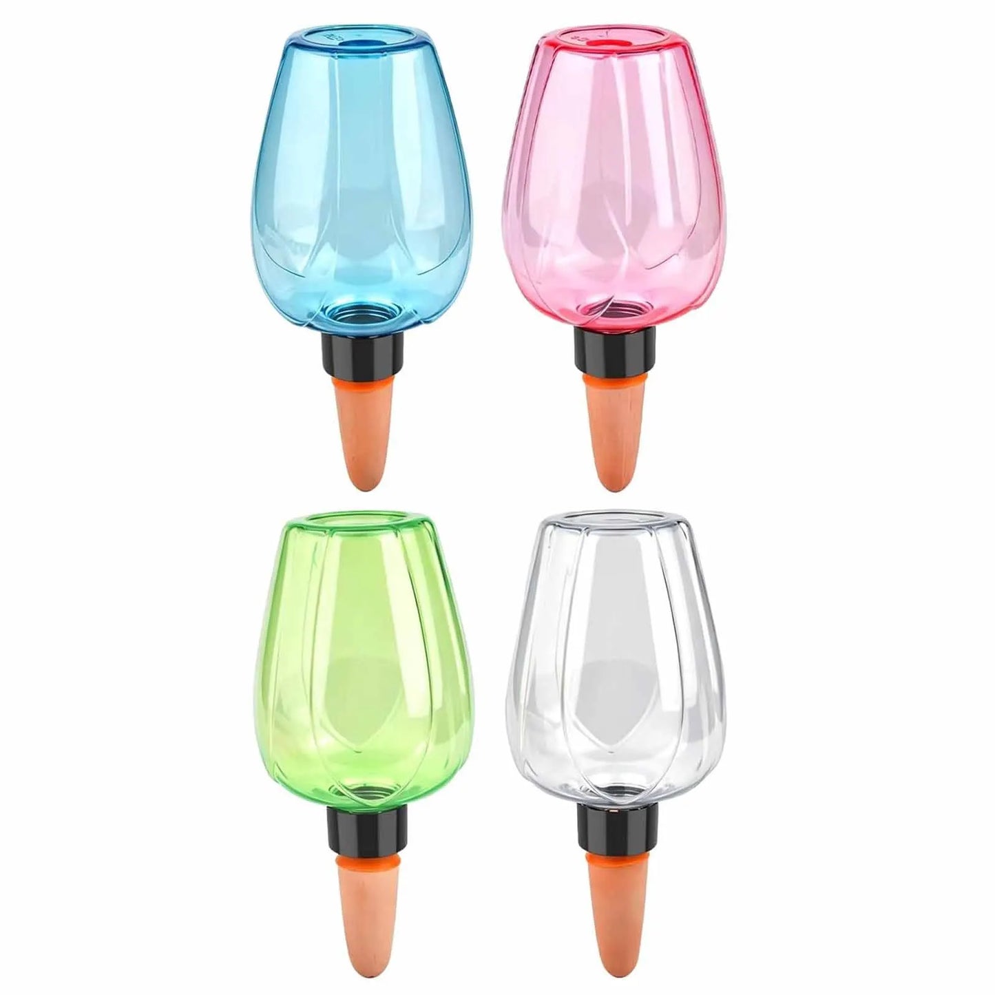 1/4pcs Plant Self Watering Globes Automatic Drip Irrigation System 350ml Plants Water Dispenser for Indoor Plants Balcony Garden Peaceful Pleasures Health and Wellness Multicolor 4pcs