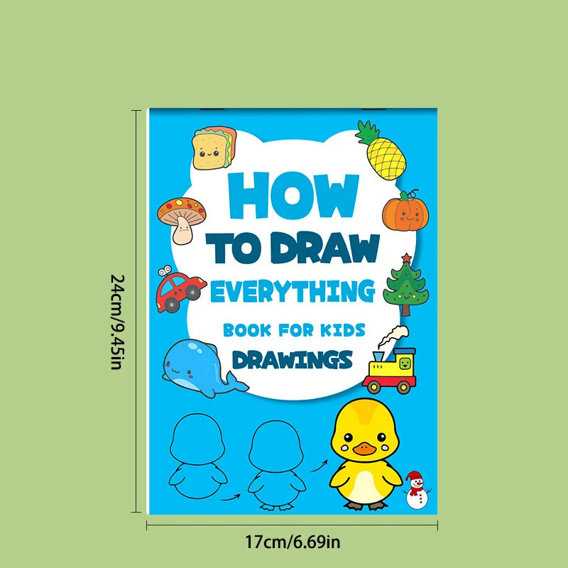 How Draw Everything Kids Step-by-step Drawings Cute Animals Vehicles