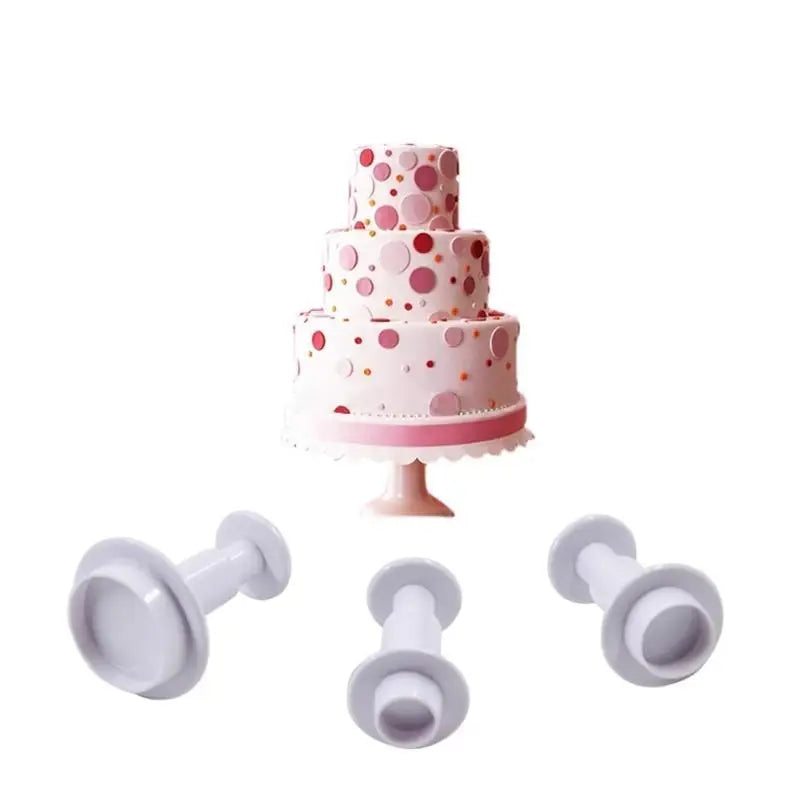 Circular Press Cookie Molds Kitchen Baking Geometric Cake Decoration