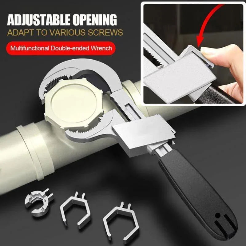 Multifunctional Adjustable Sink Wrench Universal Plumbing Spanner