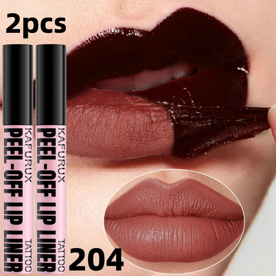 KAFURUX Peel-Off Lip Stain – 7 Colors, Waterproof & Long-Lasting