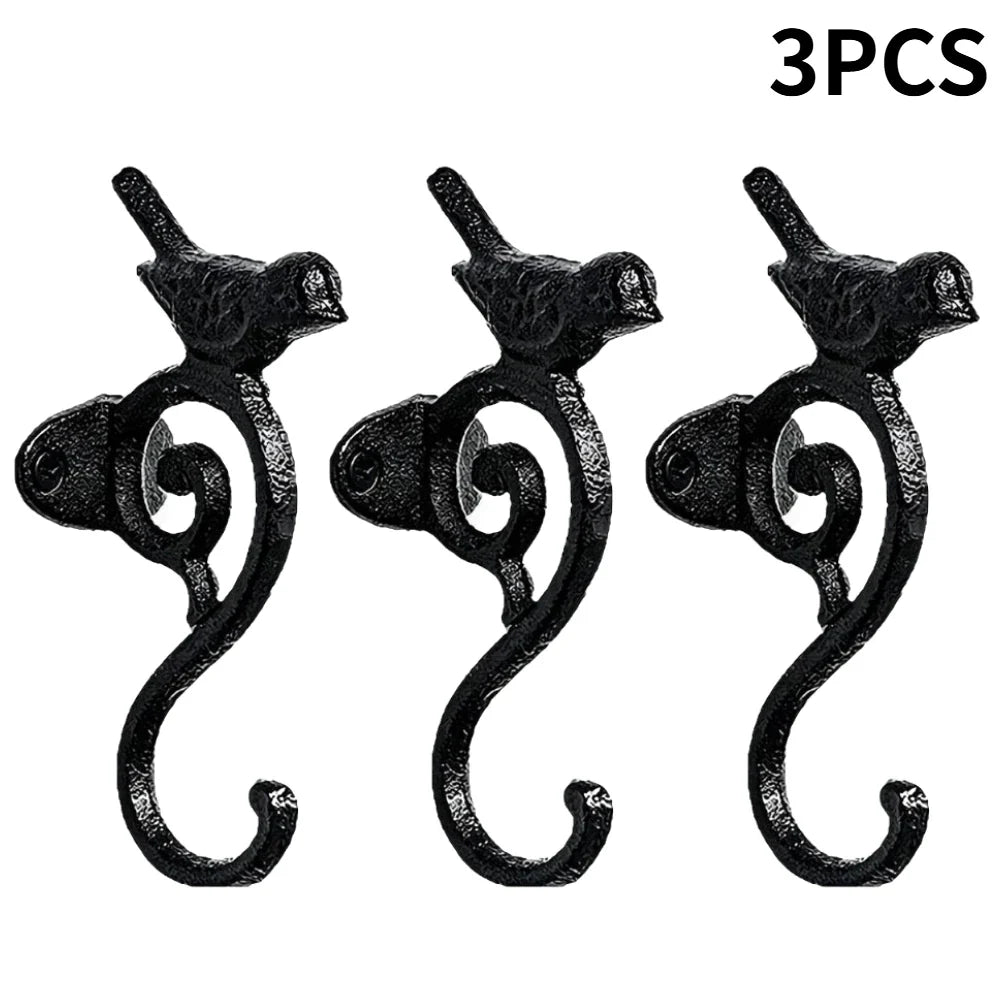 Retro Bird Cast Iron Wall Hook – Rustic Home & Garden Organizer