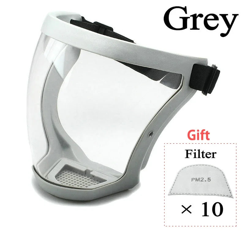Full Face Shield Anti-Fog Transparent Splash Protector