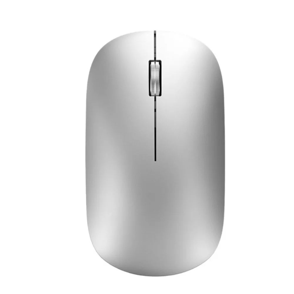 2.4Ghz+BT Wireless Mouse Dual-mode Colorful Computer Silent Mouse Lightweight Noiseless Bluetooth Gaming Mouse PC/Laptop Peaceful Pleasures Health and Wellness Silver