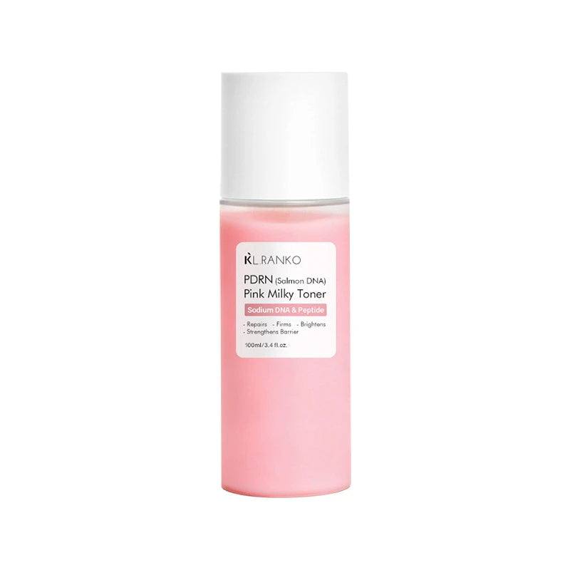 PDRN Pink Skin Care Set with Toner Serum Cream and Masks Hydrating Smoothing Daily Facial Care Kit for Moisturized Plump Skin Peaceful Pleasures Health and Wellness moisturizing toner