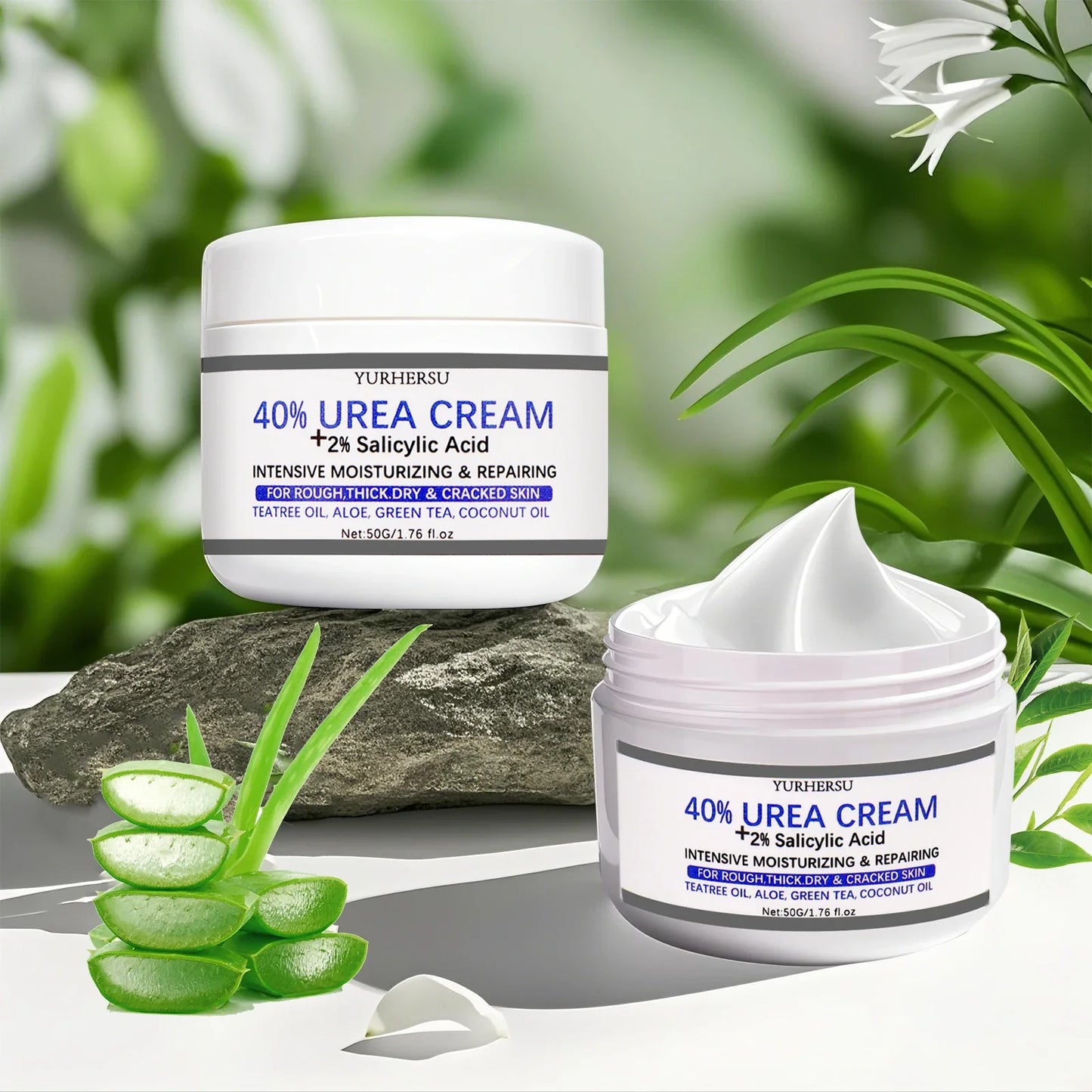 YURHERSU 40% Foot Cream – Exfoliating Dry & Cracked Heels