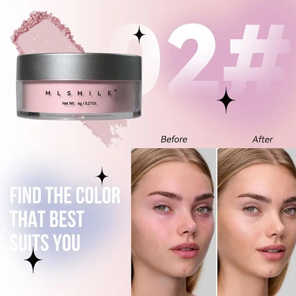 Glitter Loose Setting Powder – Oil Control Shimmer Face Makeup