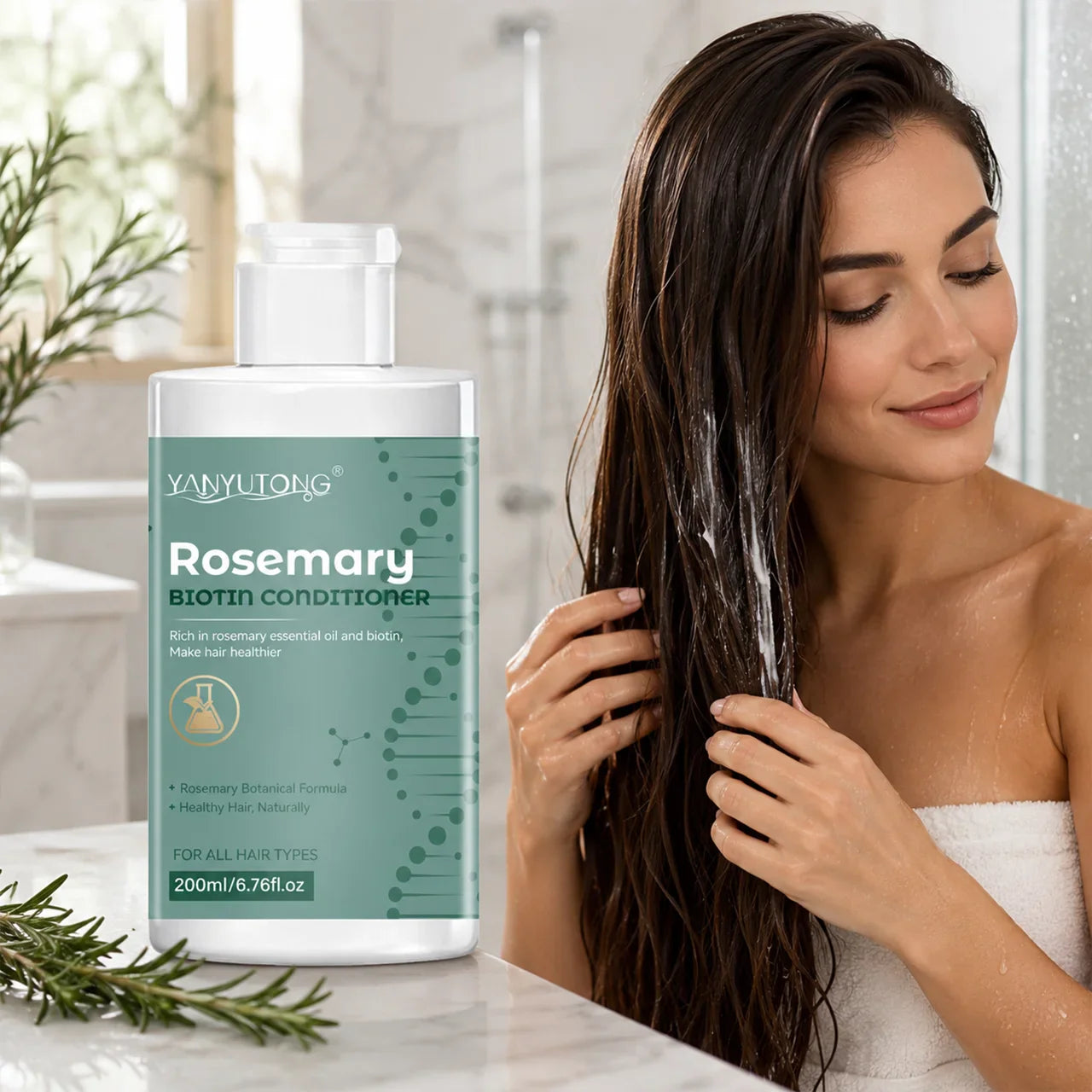 Rosemary Shampoo & Conditioner Set – Moisturizing for All Hair