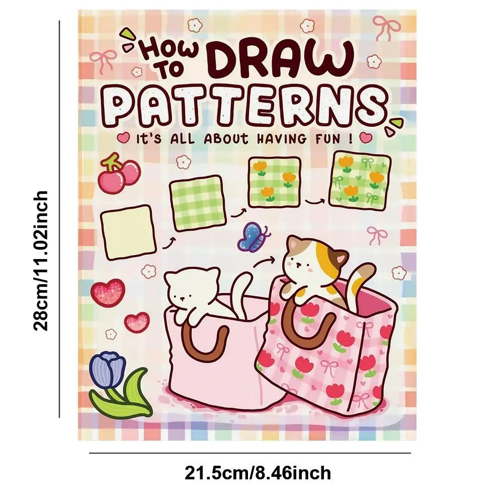 Coloring Book Adults Kids How Draw Patterns Easy Fun Step-by-step