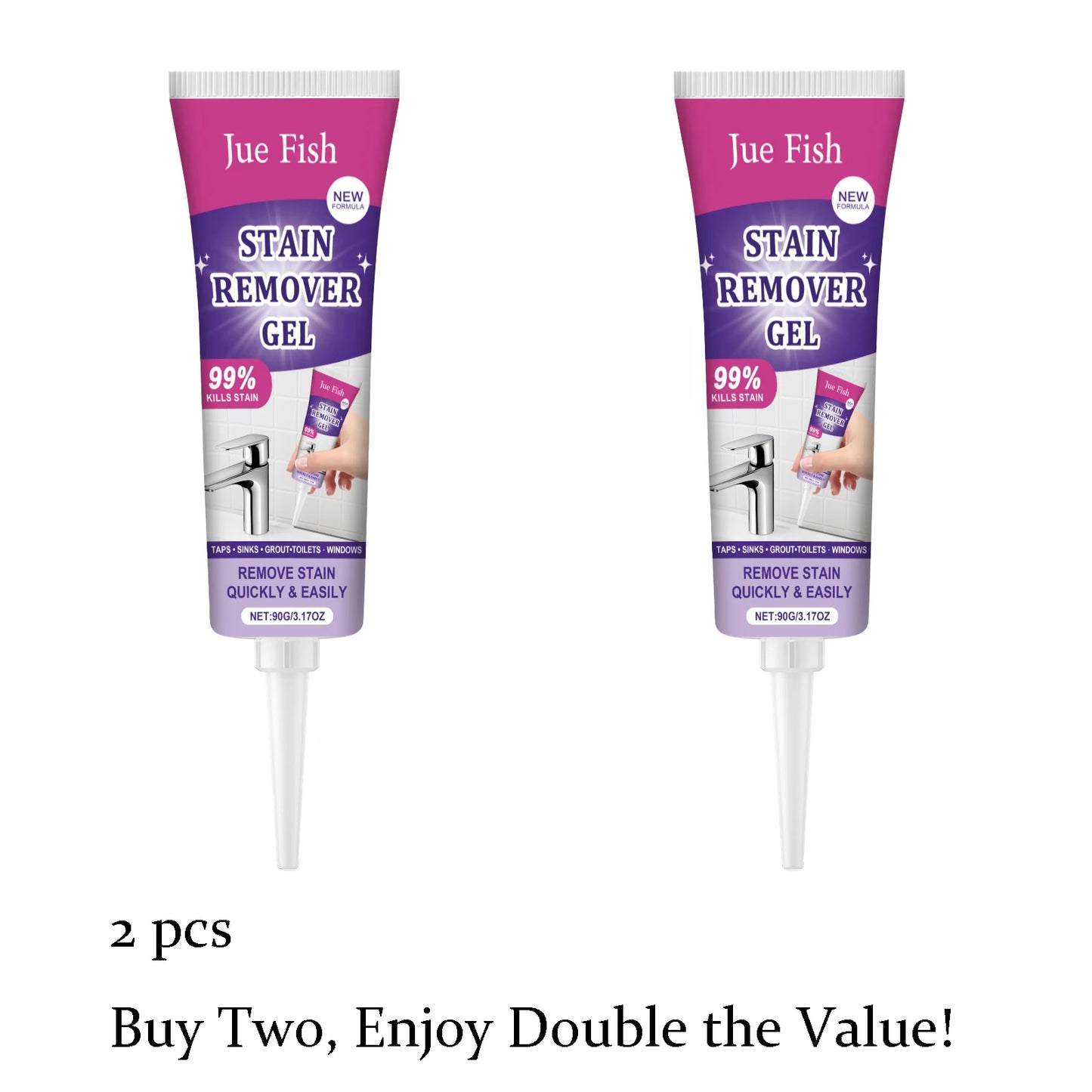 Jue-Fish Multi-Surface Cleaning Gel | Mildew & Stain Remover