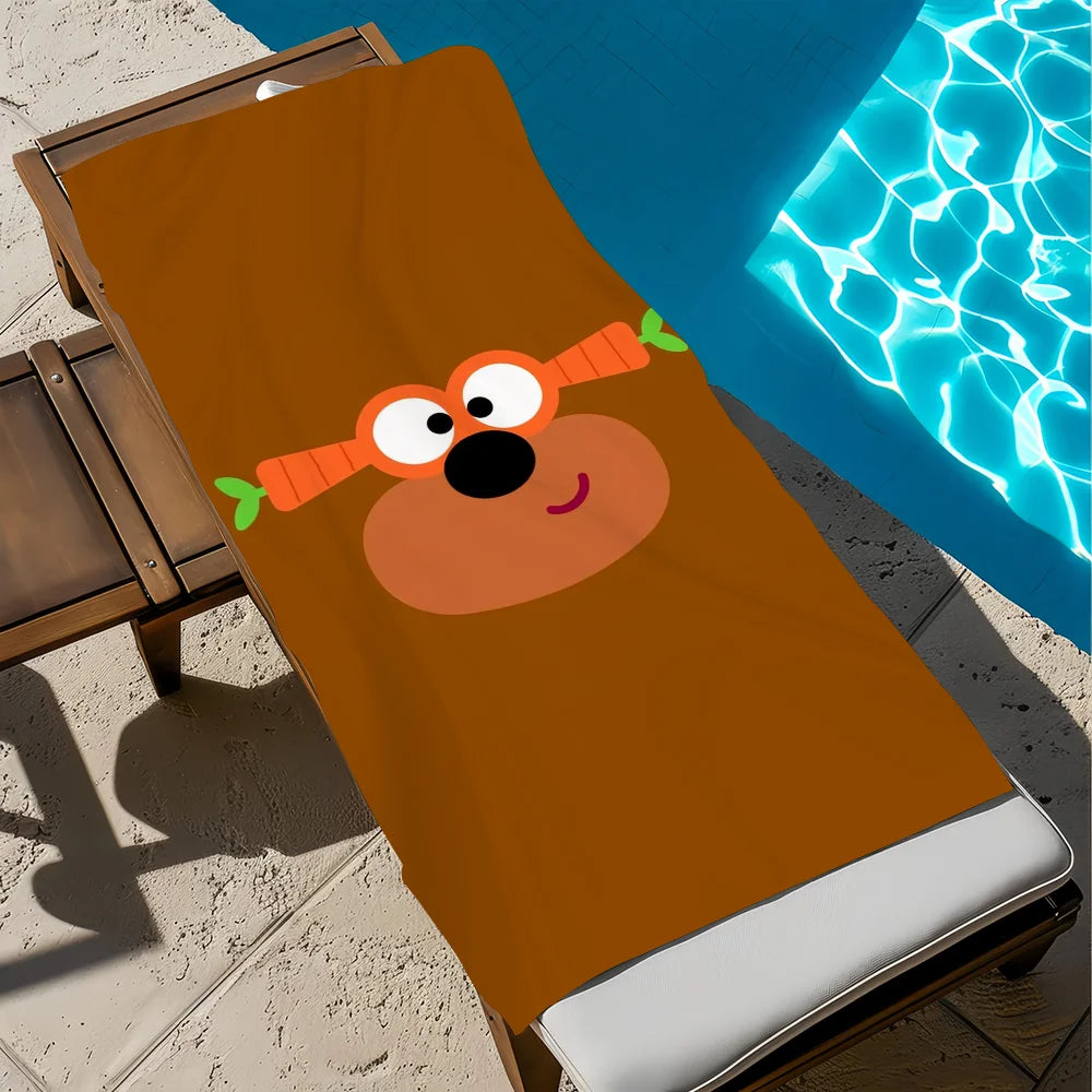 Hey Duggee Quick-Dry Beach Towel | Soft Anime Microfiber Towel Anime Beach Towel Peaceful Pleasures Health and Wellness z3 STJ70x140CM