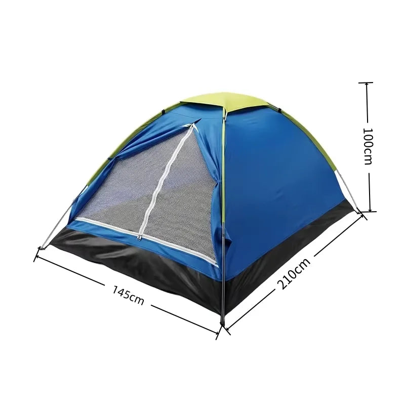 Ultralight Camping Tent for Hiking Shelter 2 Person Dual-layer Door Weatherproof Backpacking Equipment—Ideal for Adventures Peaceful Pleasures Health and Wellness blue