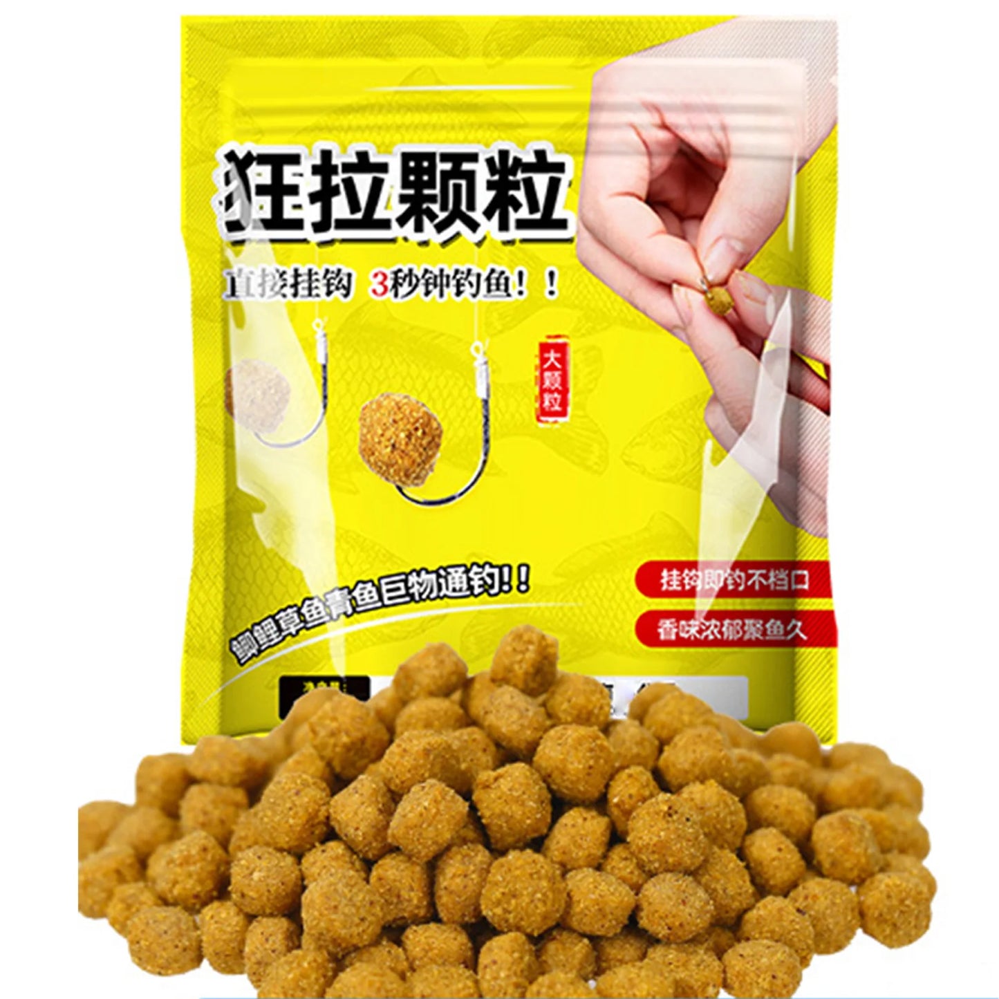 Artificial Carp Baits Fishing Lure with Irresistible Scent for Fish for Fishing Trout Crappie Bass Walleye Peaceful Pleasures Health and Wellness Large Particles