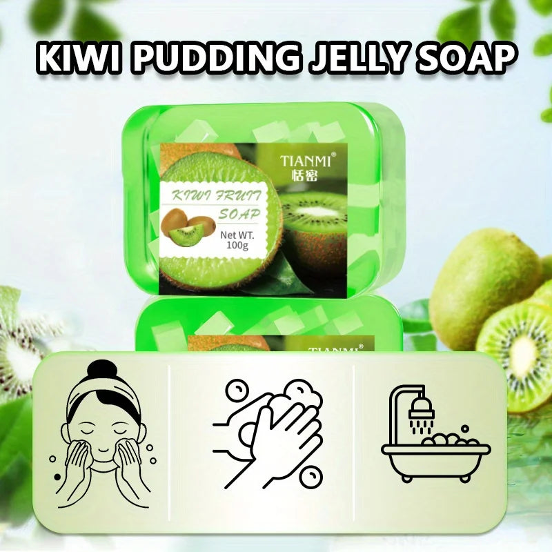 Kiwi Jelly Soap – Deep Cleanser, Makeup Remover & Moisturizer