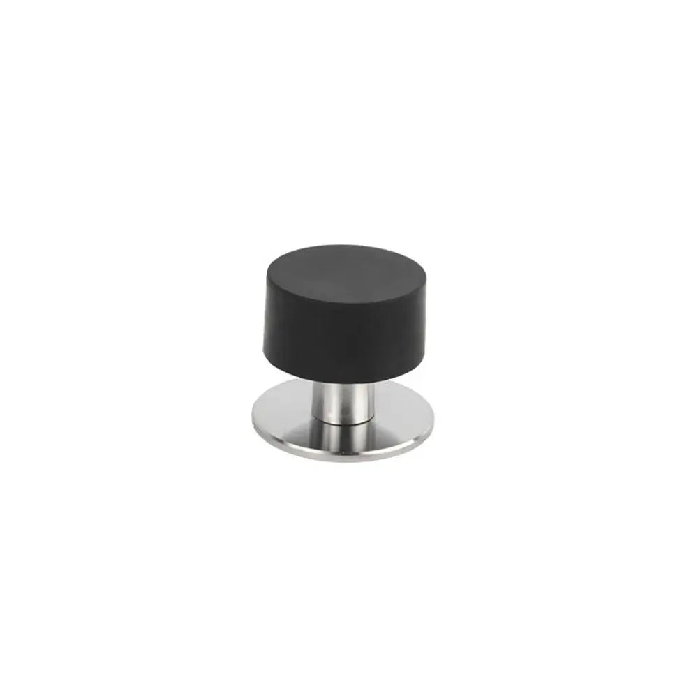 No-Drill Wall Door Stopper & Protector – Stainless Steel Mute