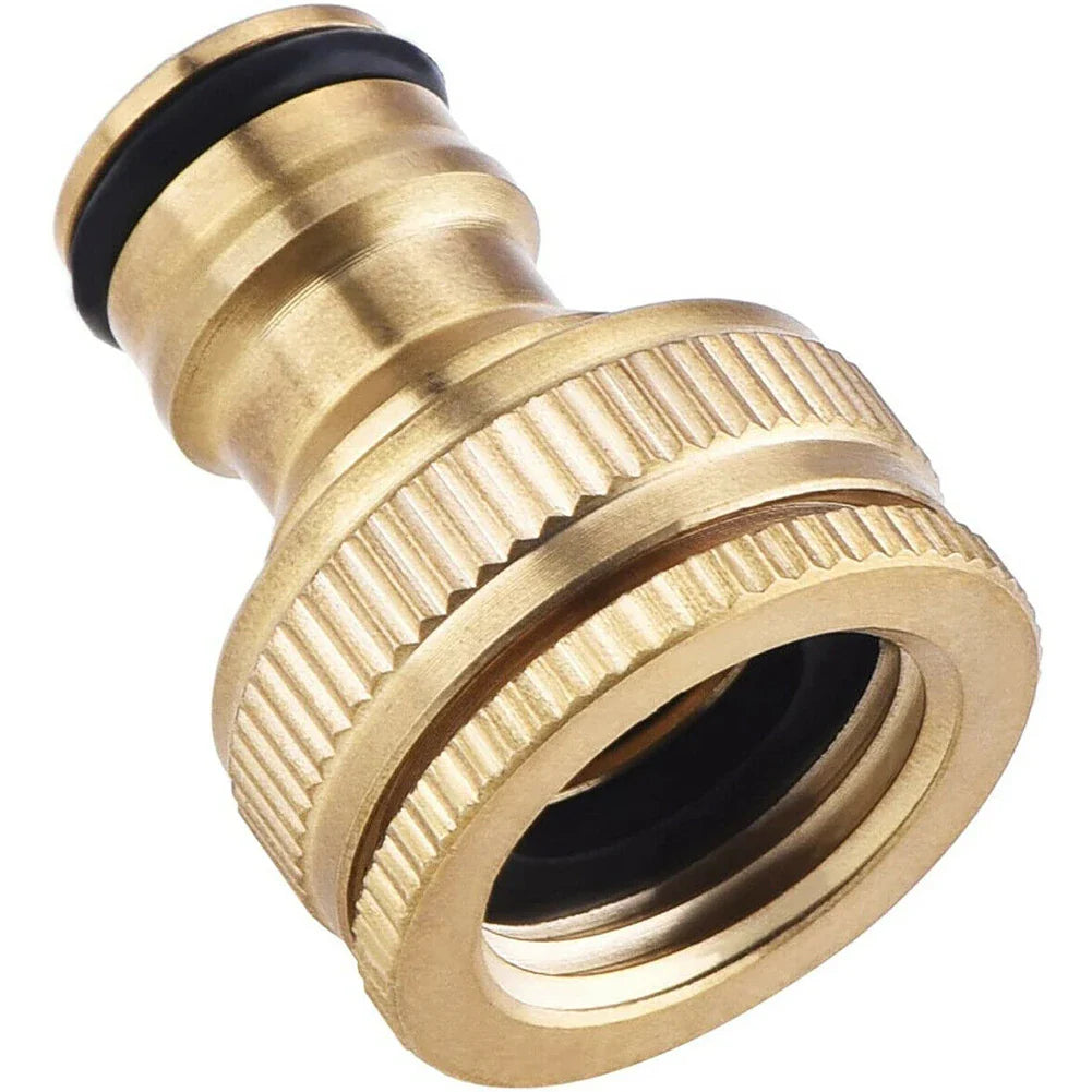 G3/4 to G1/2 Brass Hose Tap Quick Connector | Garden Fitting