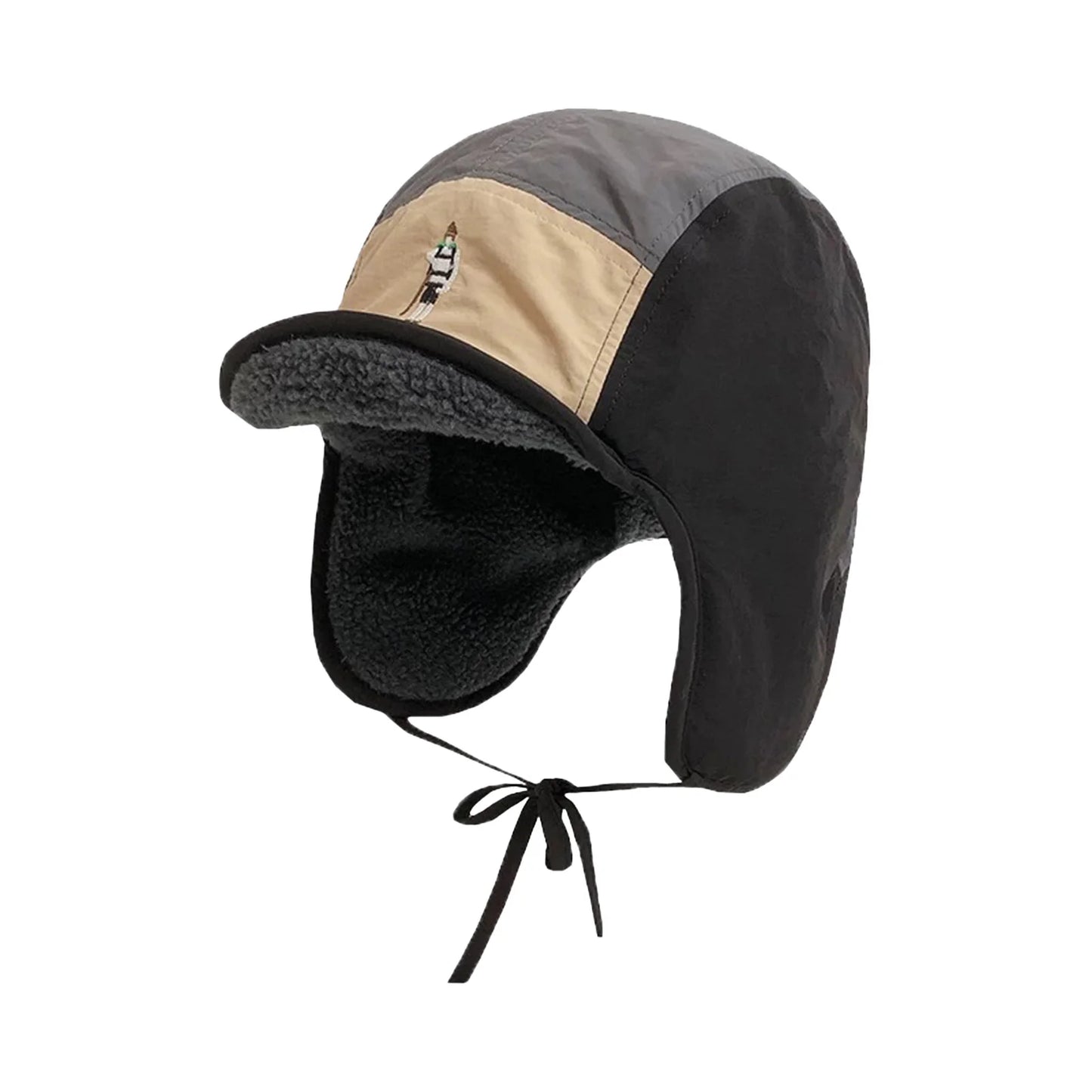 Thickened Plush Winter Thermal Cap Thickened Windproof Earflap Design Winter Hats for Winter Outdoor Activities Peaceful Pleasures Health and Wellness Black