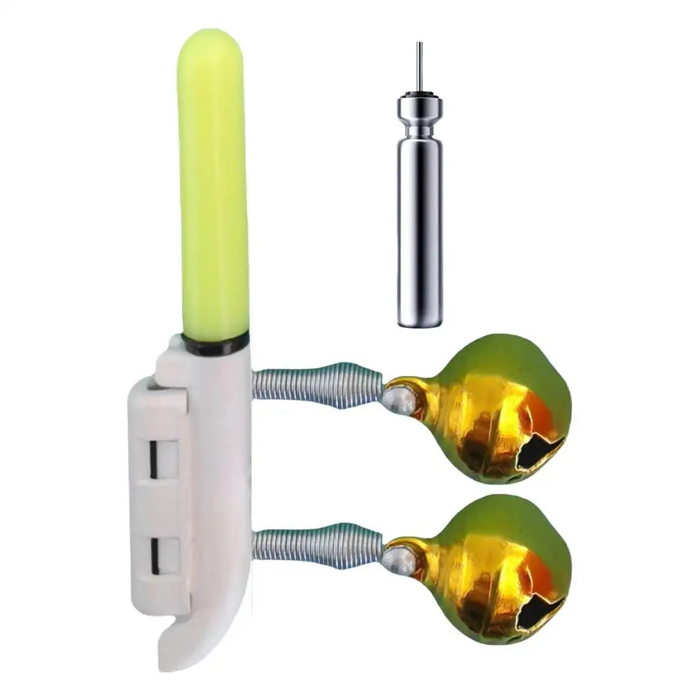 LED USB Rechargeable Night Fishing Rod Tip Light & Bite Alarm