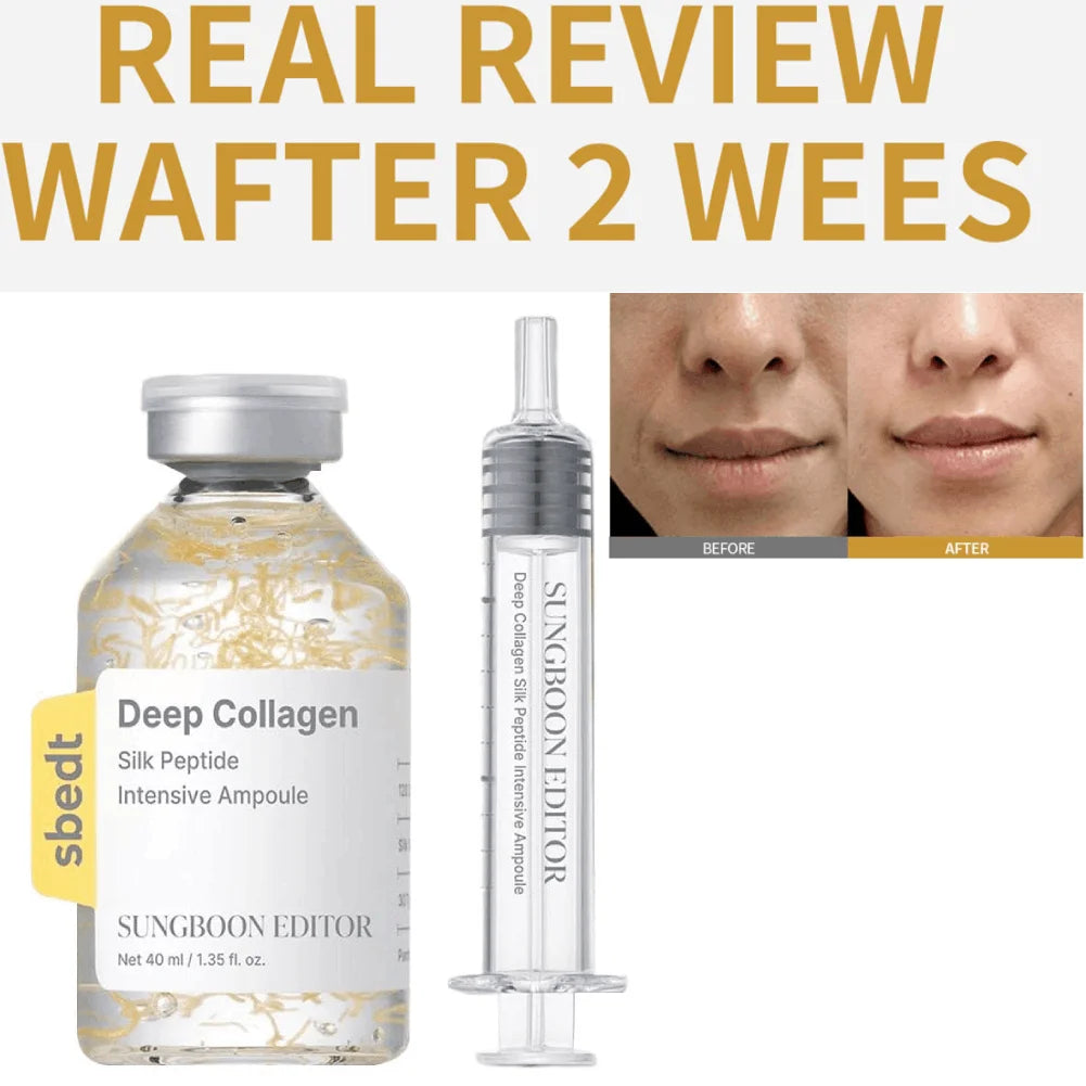 Collagen Essence Water Needle Anti Wrinkle Facial Essence Repair Tightening Texture Refining Treatment Hydrating Skin Care Serum Peaceful Pleasures Health and Wellness