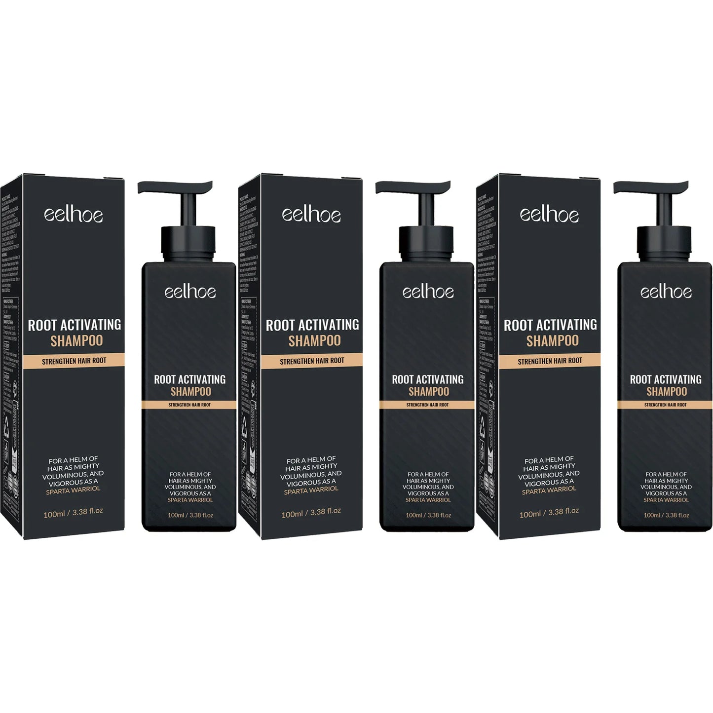 EELHOE Root Activating Shampoo – Reduce Hair Loss & Grow Hair Growth Shampoo Peaceful Pleasures Health and Wellness 3 X 100ml Boxed