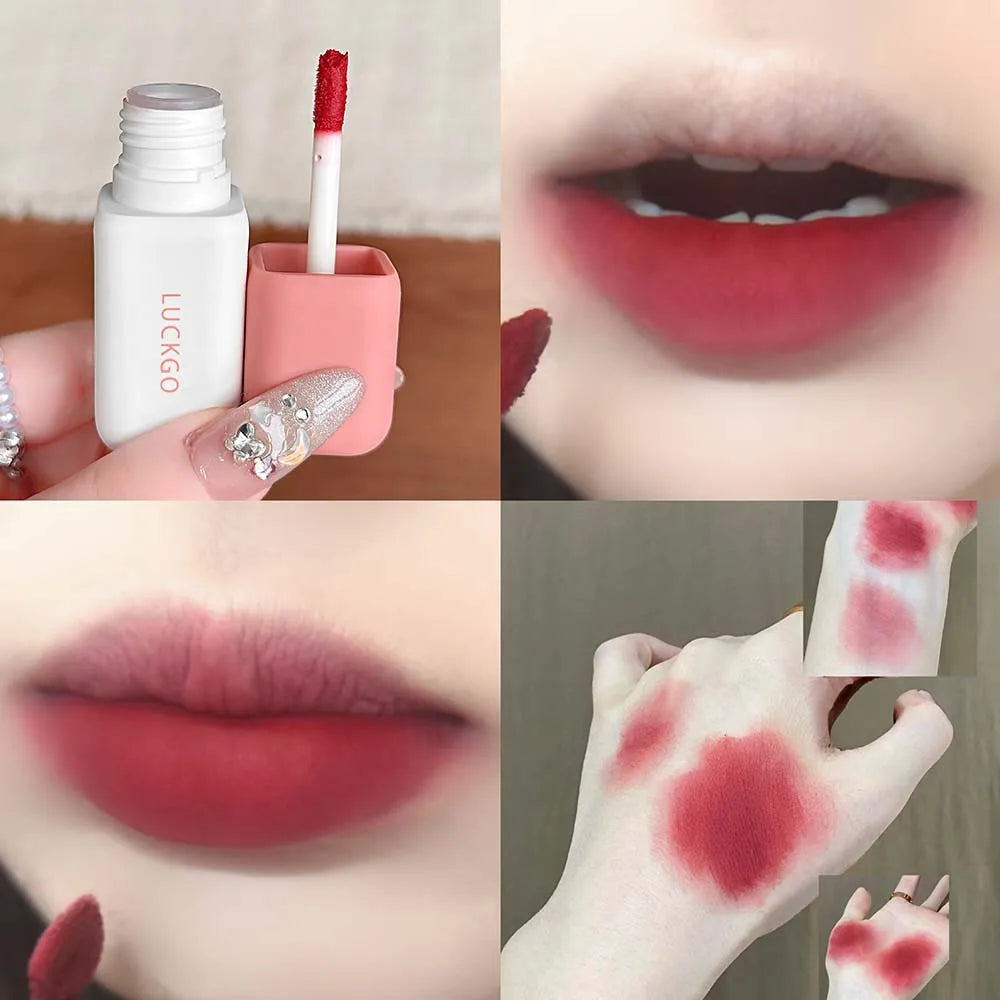 9-Color Matte Velvet Lip Tint | Korean Moisturizing Lip Glaze