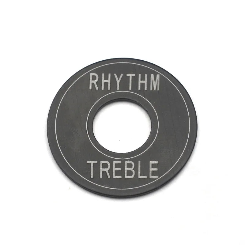 Guitar Metal Pick Switch Gasket Rhythm Treble Ring 33- Black Gold