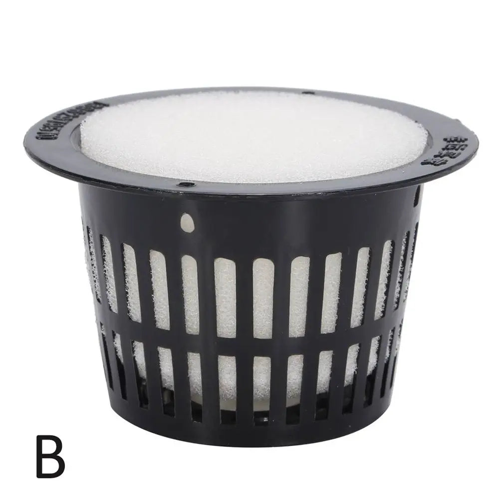 10-Pack Hydroponic Net Cups with Foam | Mesh Basket Pots