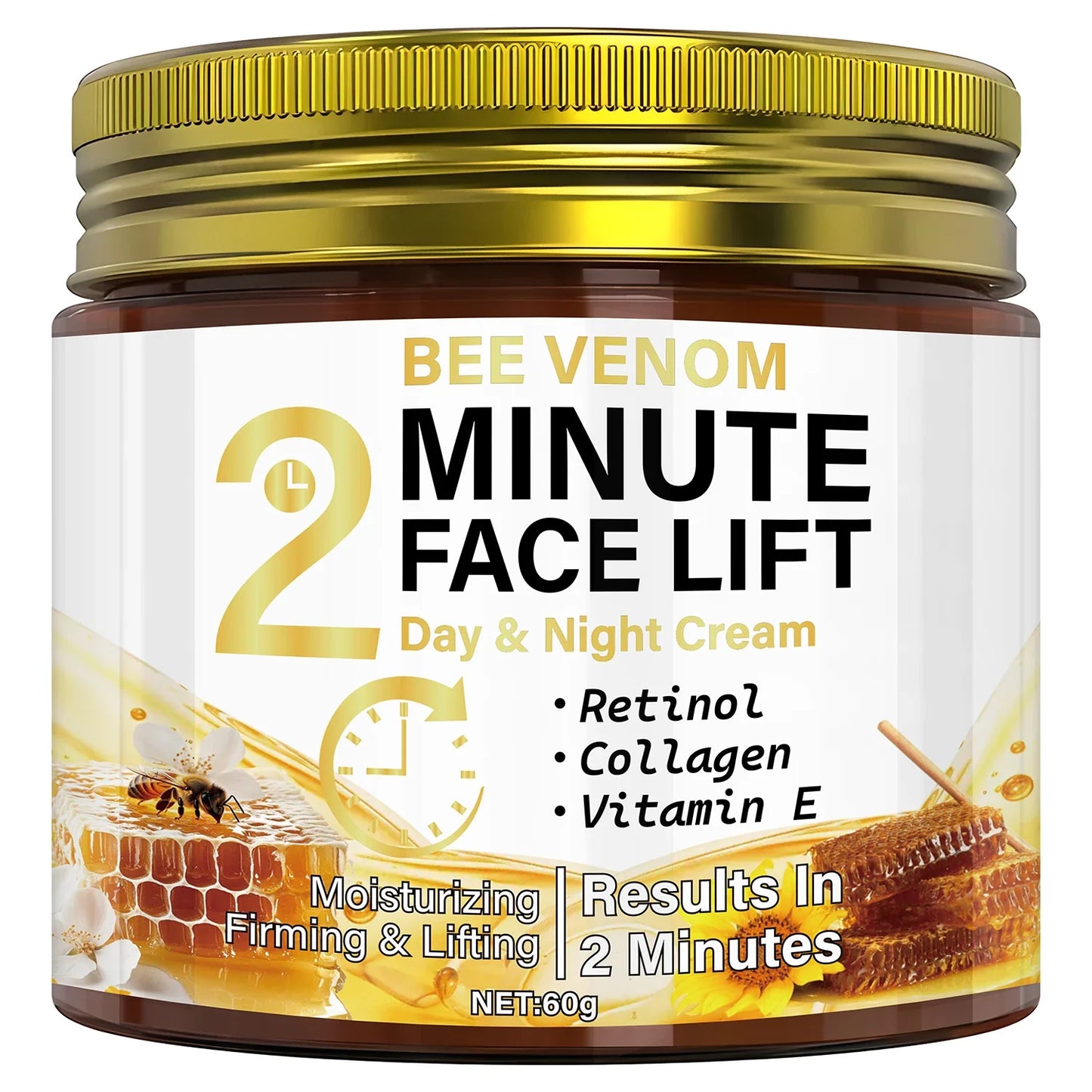 Bee Venom Anti-Aging Cream – Retinol & Collagen | 60g