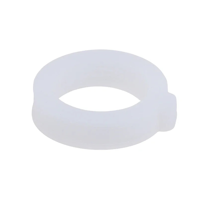 10-Pack Silicone Gaskets for Clip Top Glass Canning Jars Jar Sealing Gasket Peaceful Pleasures Health and Wellness 10pcs White