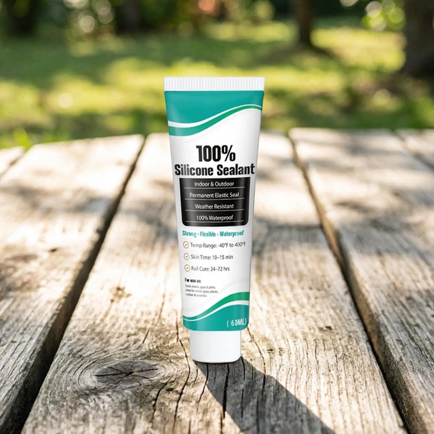 Waterproof Crack-Proof Silicone Sealant Caulk Tube Indoor Outdoor Seal Glue for Bathroom Bathtub Tile Glass Kitchen Door Wall Peaceful Pleasures Health and Wellness