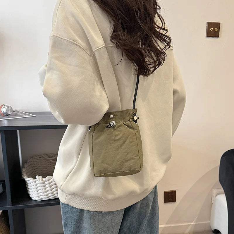Nylon Crossbody Phone Purse | Small Smartphone Bag & Zipper