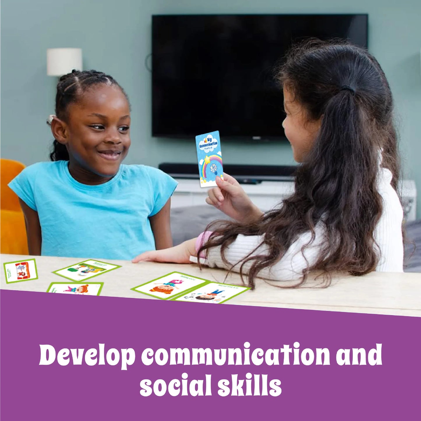 Bview Art Special Needs Communication Cards Kids Nonverbal Visual Aid