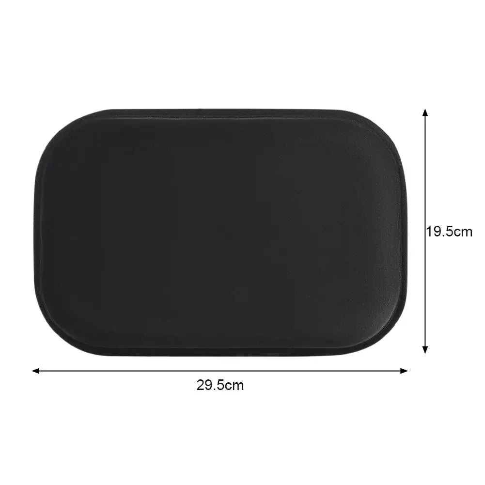 Black Car Armrest Cushion Pad – Plush Console Cover