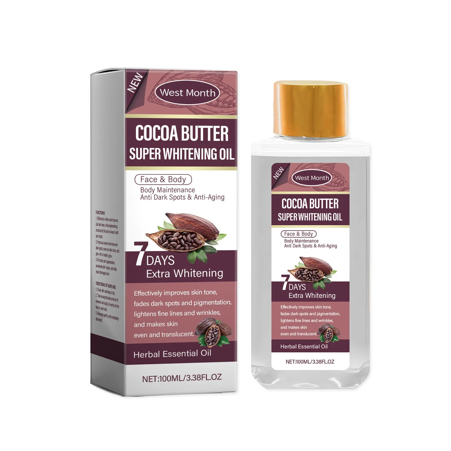 Papaya Whitening Body Oil – Brighten, Moisturize & Anti-Aging