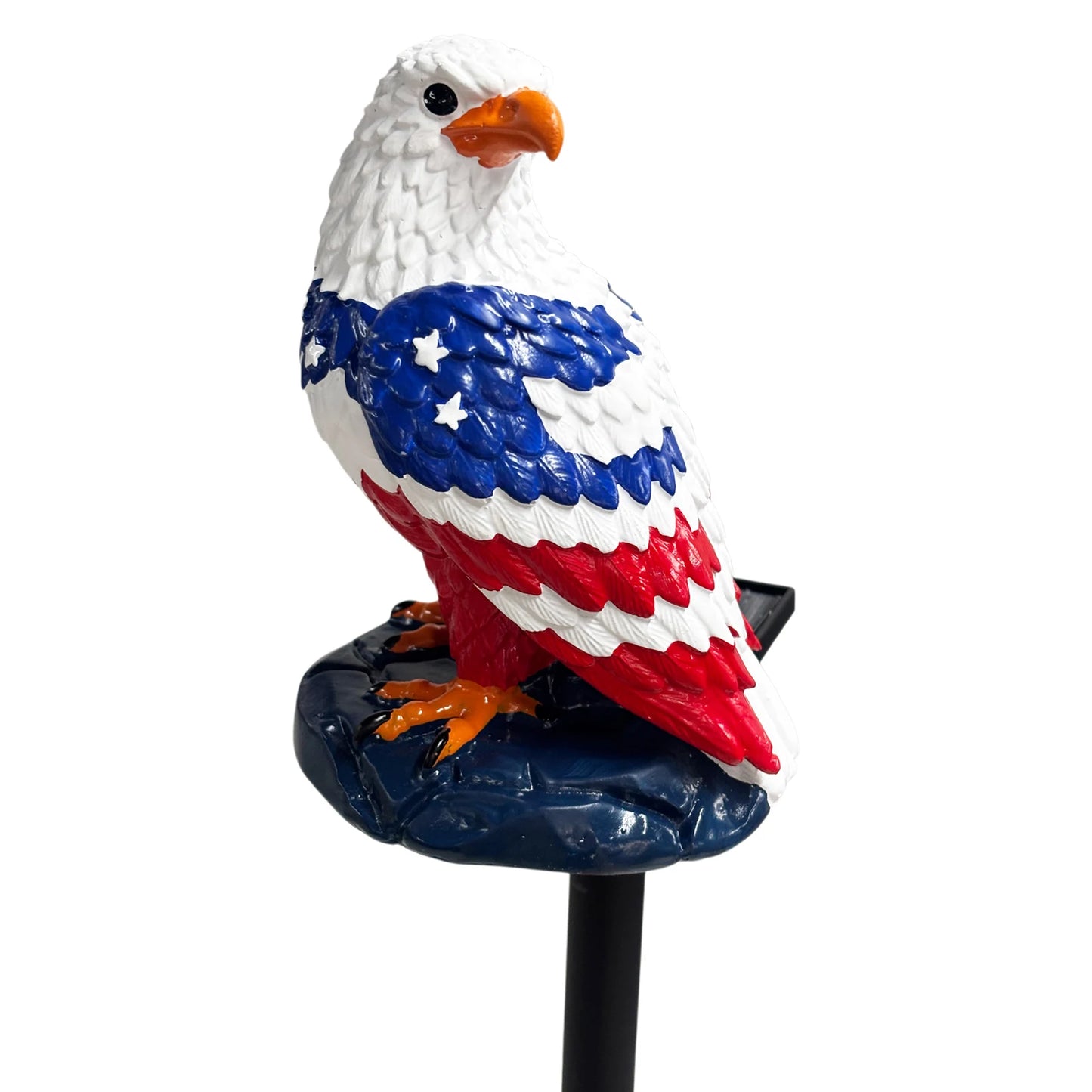 Solar Eagle Garden Light Waterproof Solar Powered Eagle Figurine Stake Lights 4th of July Decoration for Lawn Patio Yard Peaceful Pleasures Health and Wellness Style C