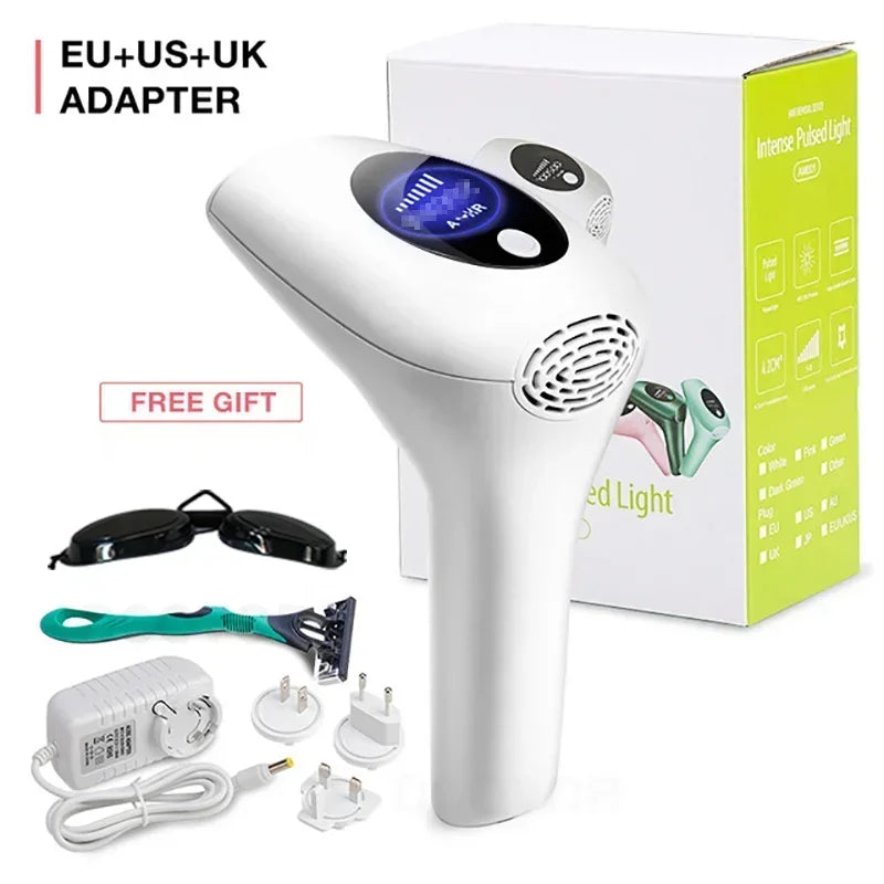 IPL Laser Hair Removal Device – 900,000 Flashes Peaceful Pleasures Health and Wellness White UK Plug