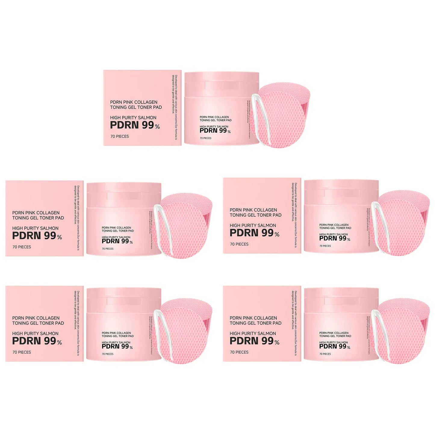 PDRN Pink Collagen Toner Pads – Hydrating, Firming & Brightening