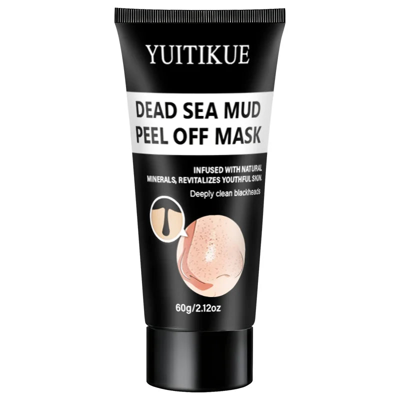 YUITIKUE Dead Sea Mud Peel Off Mask 60g Deep Clean Blackheads & Revitalize Skin with Natural Minerals Peaceful Pleasures Health and Wellness 1pc