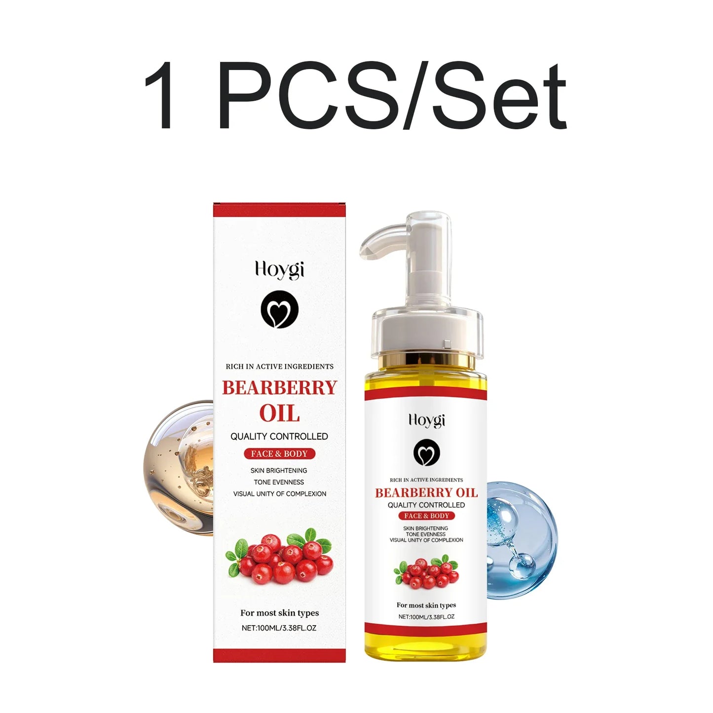 Hoygi Bearberry Body Oil – Brightening & Moisturizing 100ml