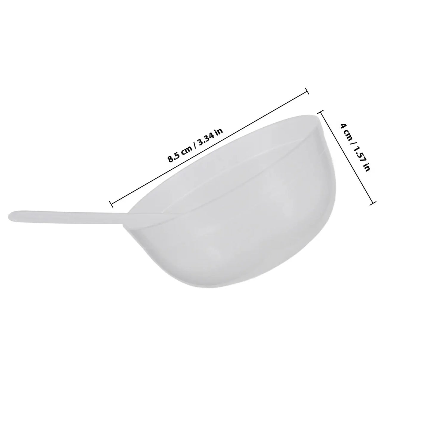 10Pcs Mixing Bowls for Crystal Mud Premium Plastic Containers Non Scratch Light Weight Adjustable Angle Washable Craft Peaceful Pleasures Health and Wellness Transparent