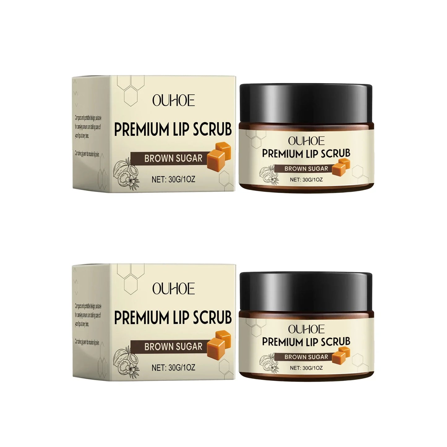 Brown Sugar Lip Scrub – Exfoliate, Moisturize & Smooth Lips